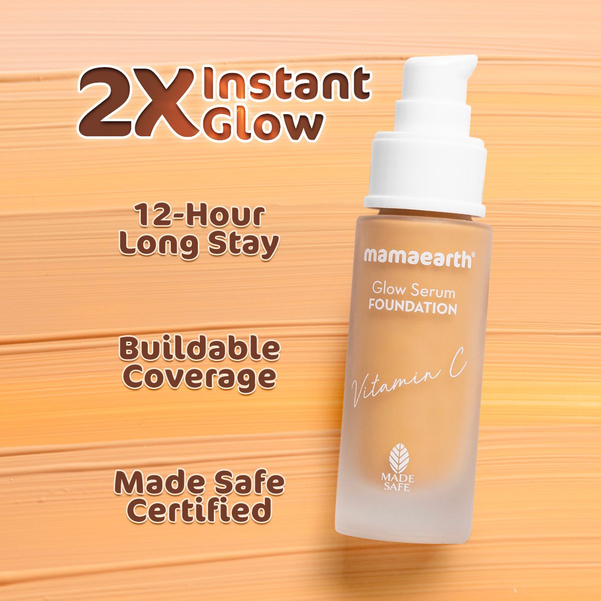 Mamaearth Glow Serum Foundation, 30ml | Warm Glow - Image 3 - Buy from Indicrest
