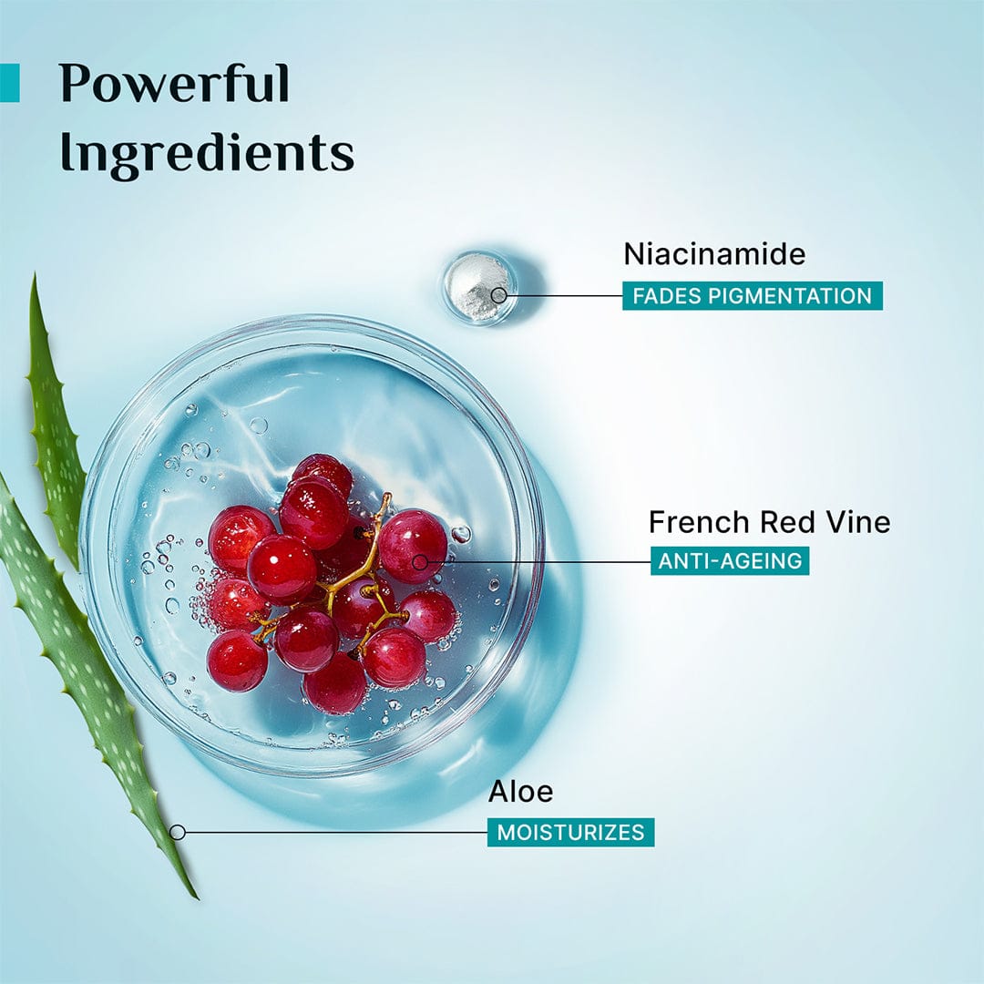Pilgrim Red Vine Face Mist & Toner with Niacinamide (Vit. B3) & Aloe, 100ml - Image 4 - Buy from Indicrest