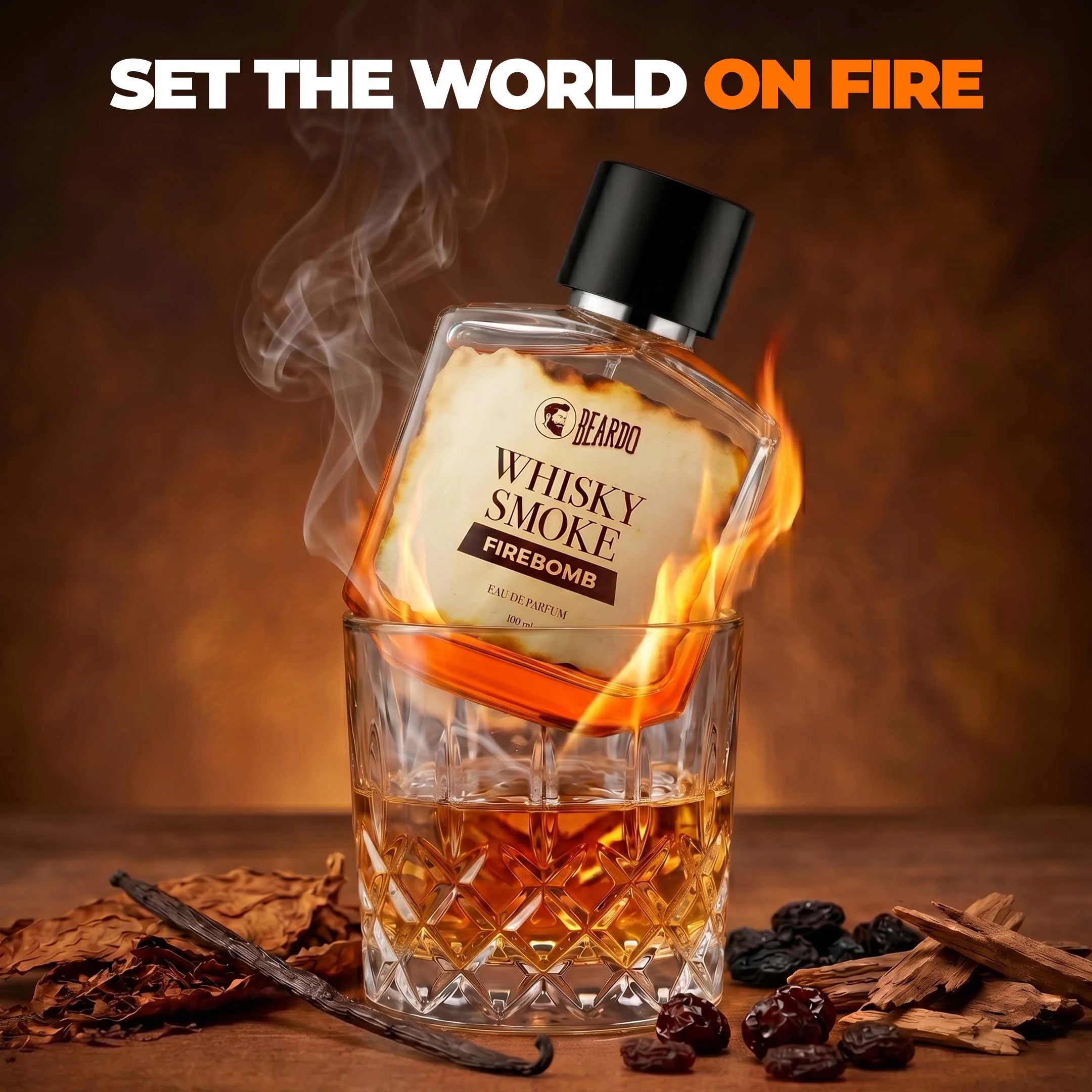 Beardo Whisky Smoke Firebomb EAU DE PARFUM, 100ml - Image 4 - Buy from Indicrest