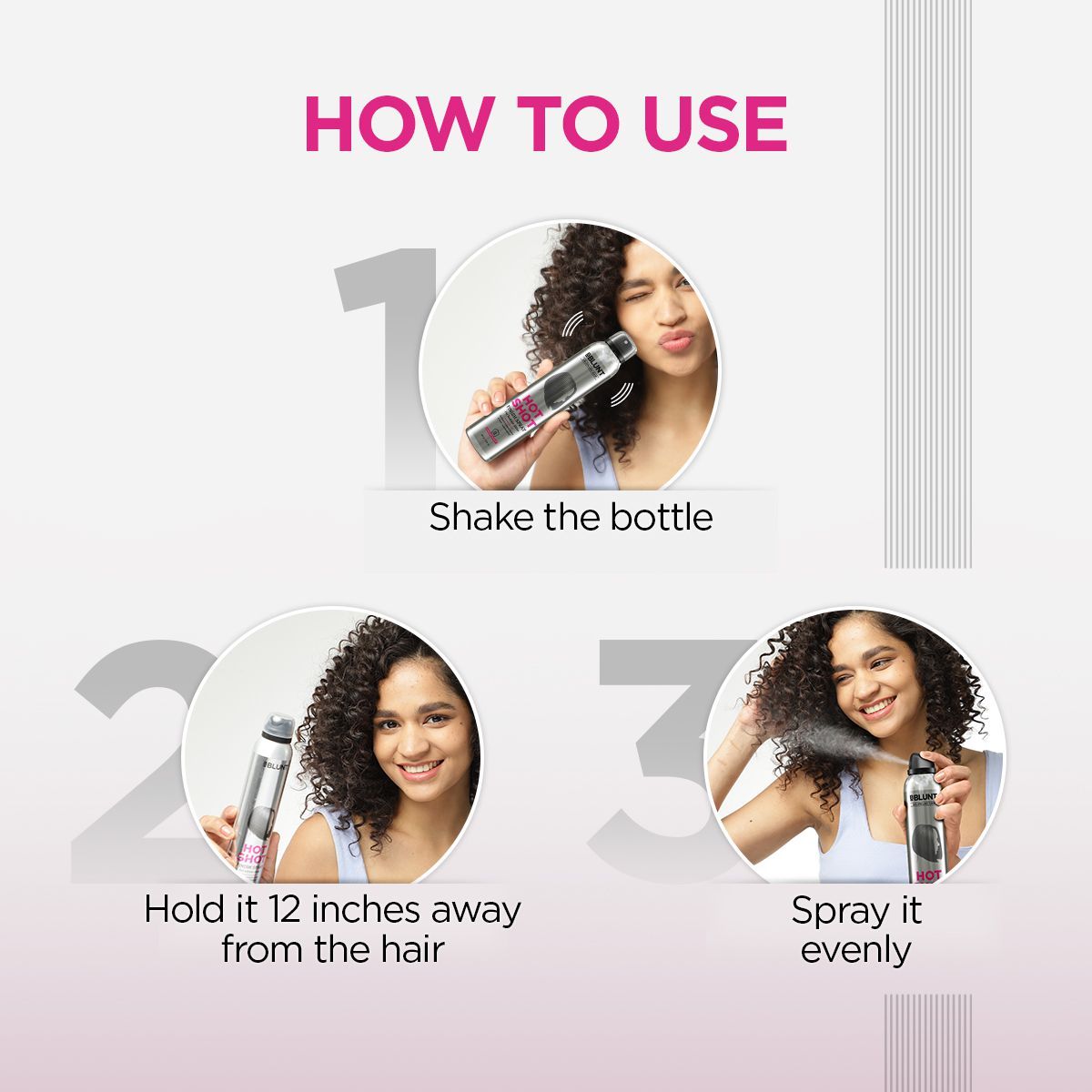 Bblunt Hot Shot Finish Spray For Radiant Shine, 200ml - Image 3 - Buy from Indicrest
