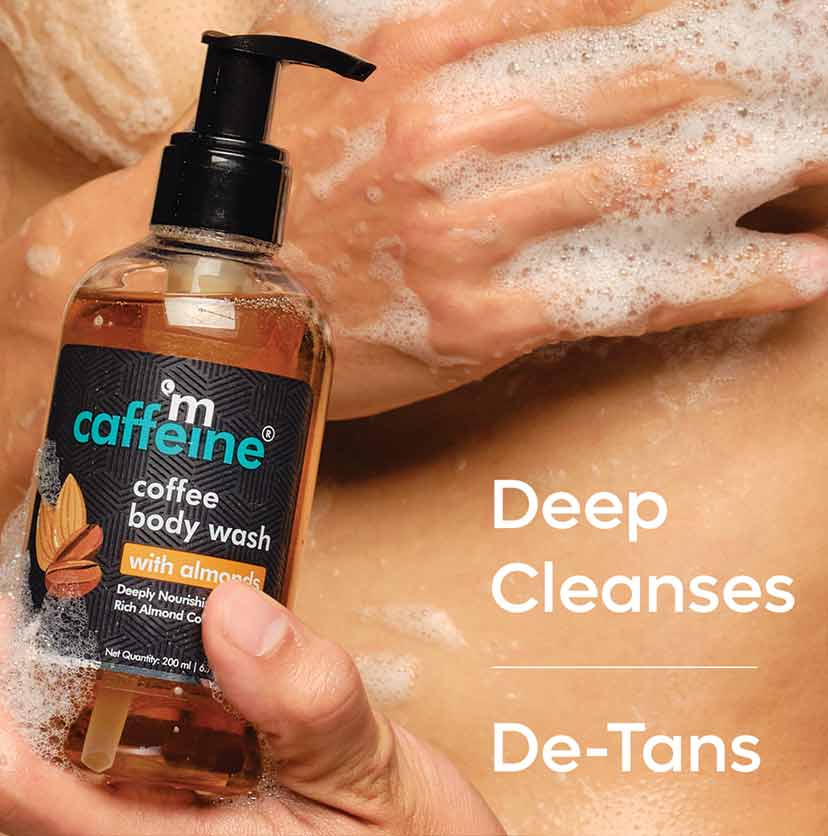 Mcaffeine Coffee Body Wash with Almonds, 200ml - Image 3 - Buy from Indicrest