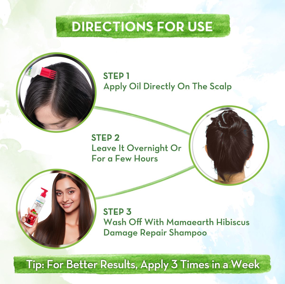 Mamaearth Hibiscus Damage Repair Hair Oil with Hibiscus & Curry Leaves, 150ml - Image 4 - Buy from Indicrest