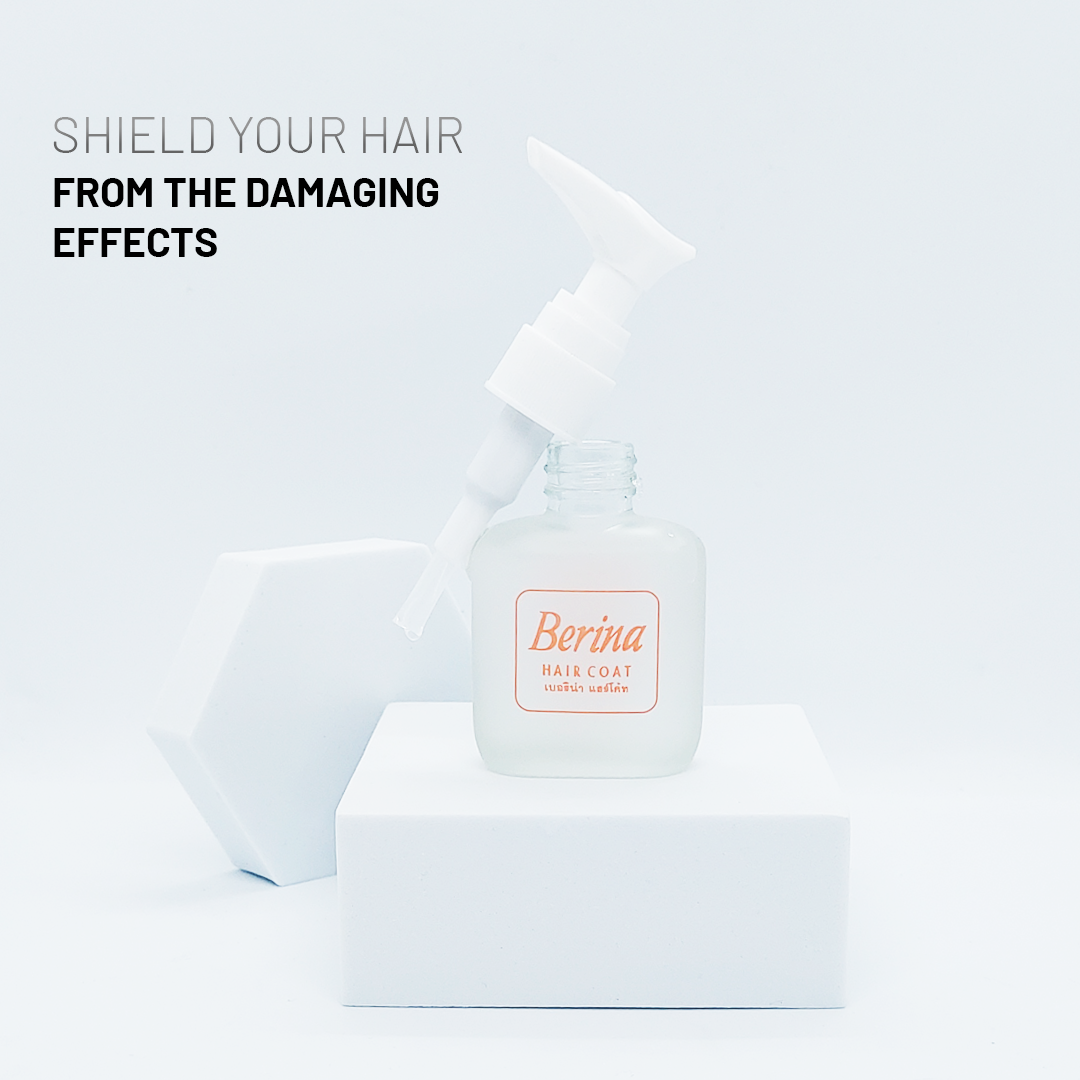 Berina Professional Hair Coat Heat Protection & Shine Serum | Thermal Shield, Frizz Control & Glossy Finish for Dry & Damaged Hair, 85ml