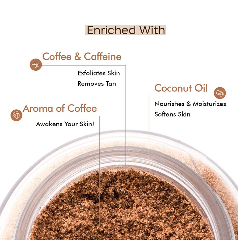 Mcaffeine Naked & Raw Coffee Body Scrub - Set of 2 - Image 3 - Buy from Indicrest
