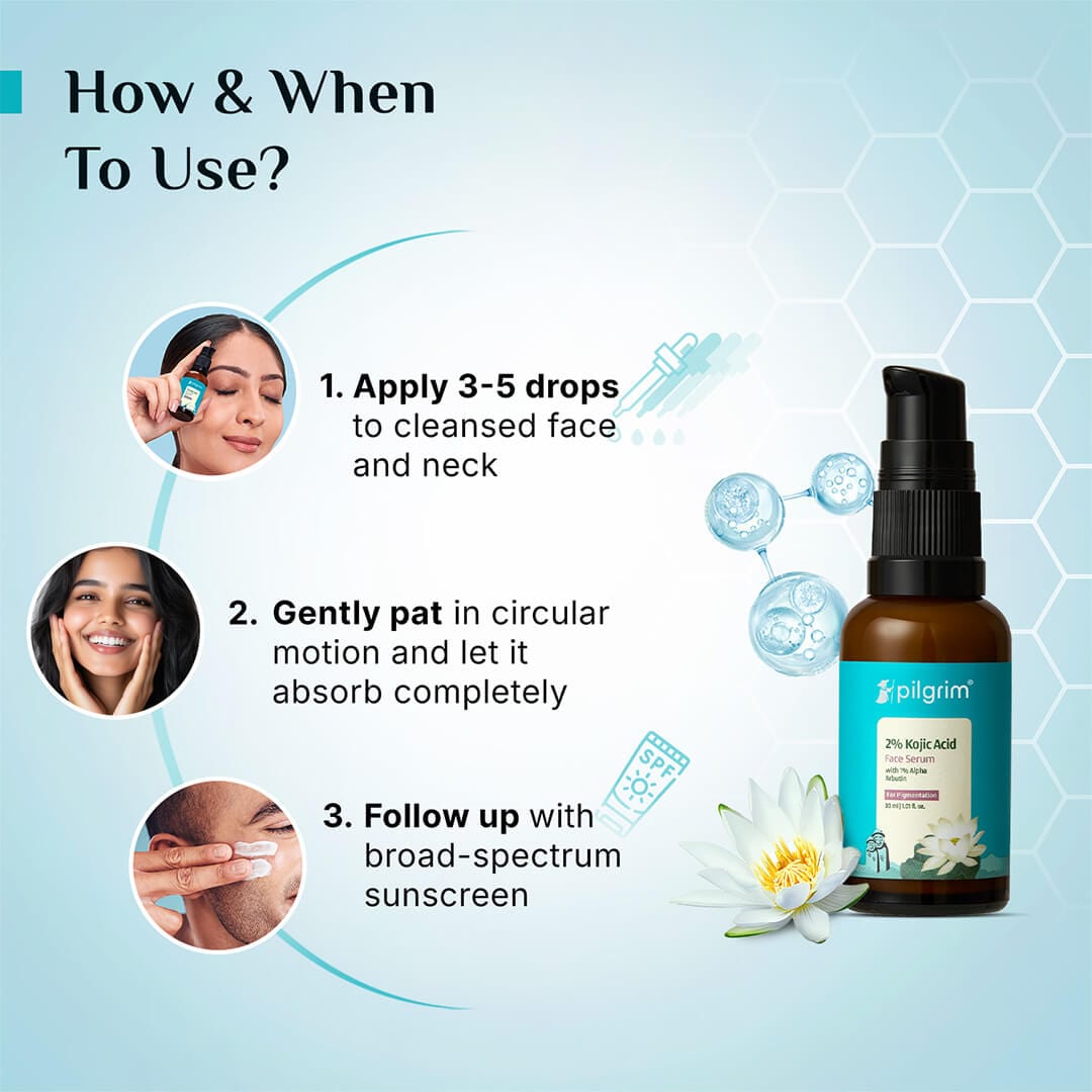 Pilgrim 2% Kojic Acid Serum, 30ml - Image 5 - Buy from Indicrest