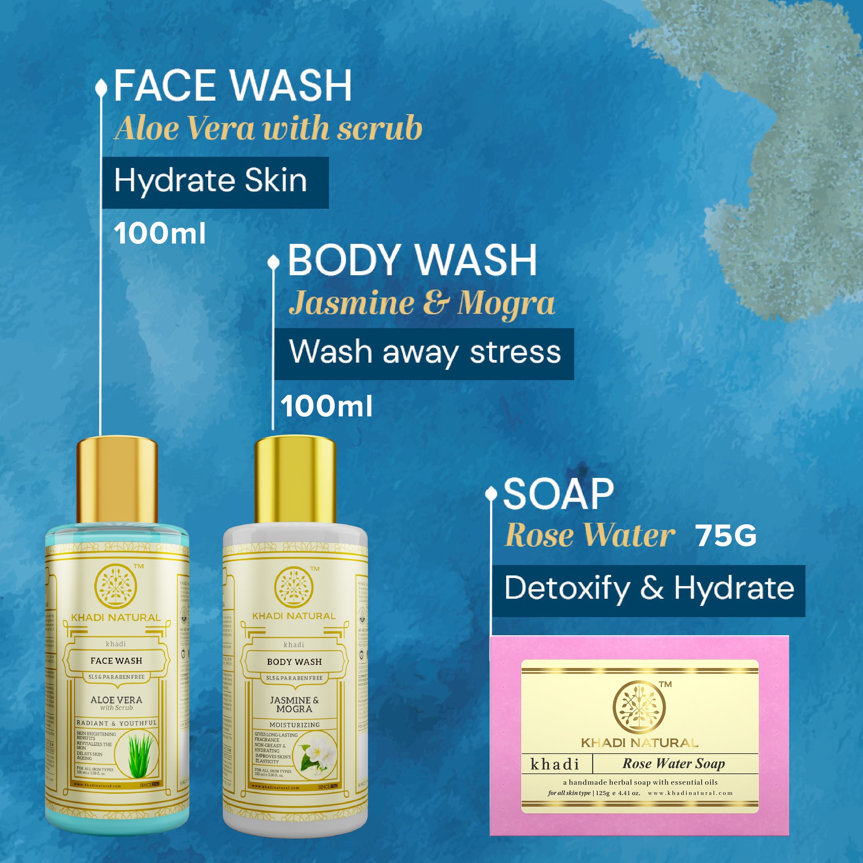 Khadi Natural Refreshing Bath Pack Bath Kit Free Size - Image 4 - Buy from Indicrest