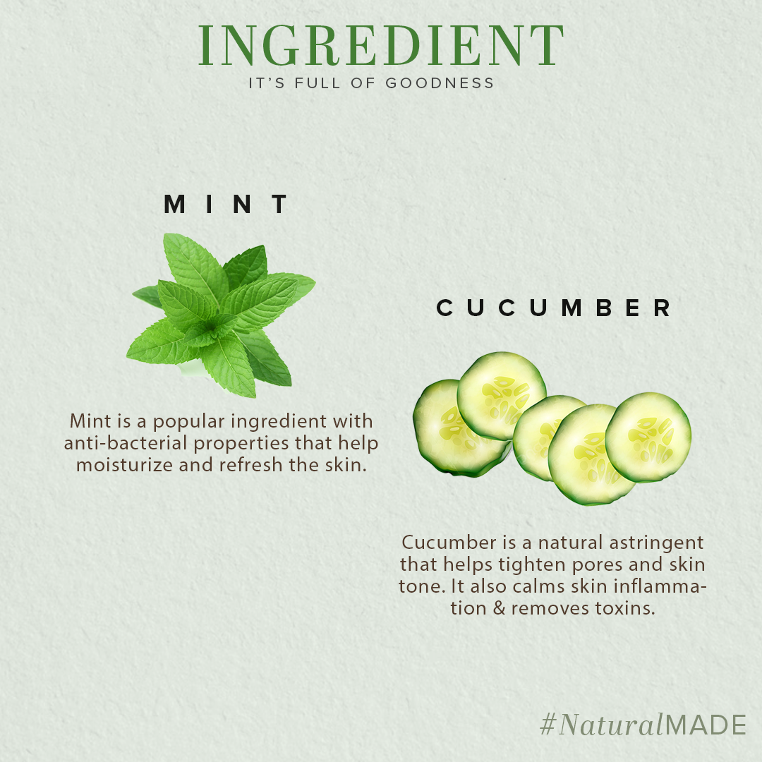 Khadi Natural Mint & Cucumber Face Spray - 100ml - Image 3 - Buy from Indicrest