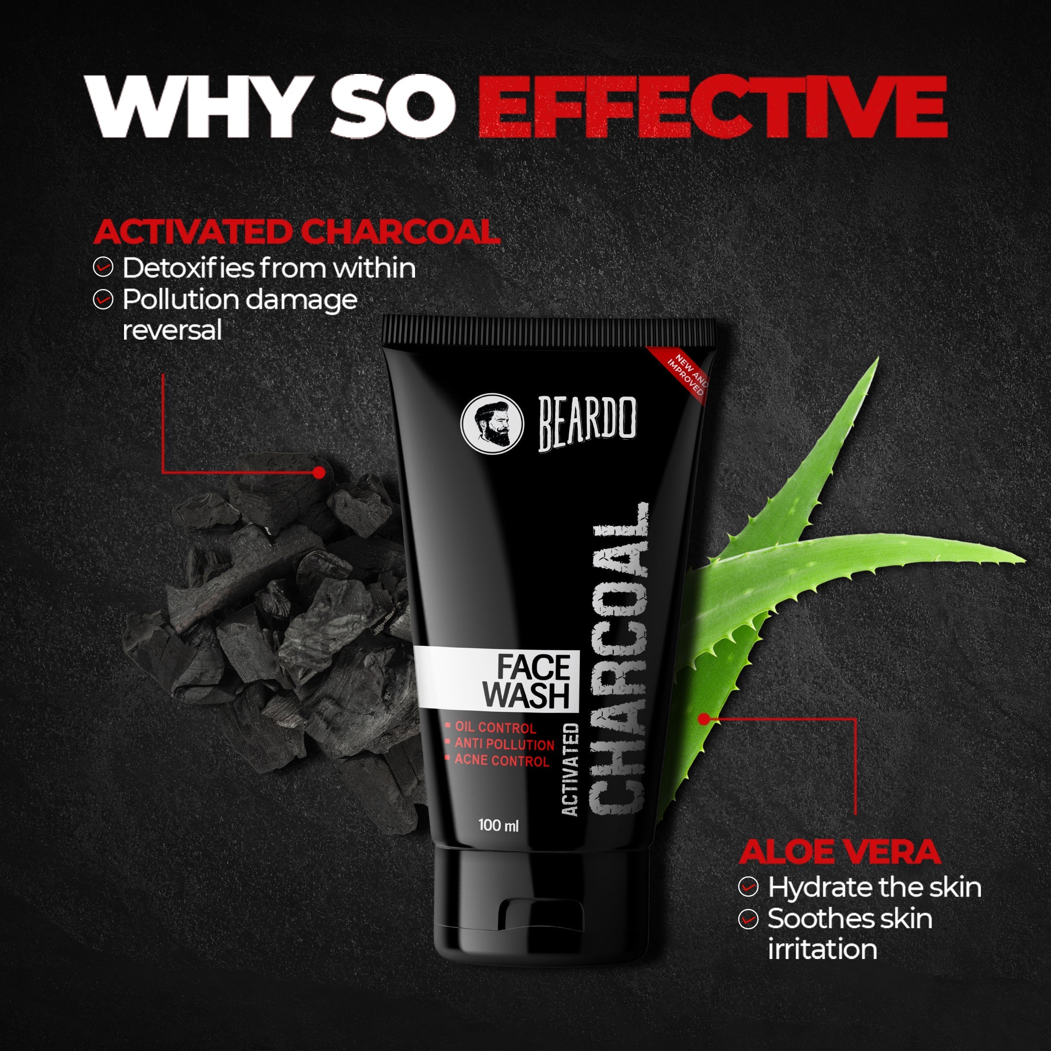 Beardo Charcoal Facewash & Charcoal Bodywash Combo - Image 8 - Buy from Indicrest