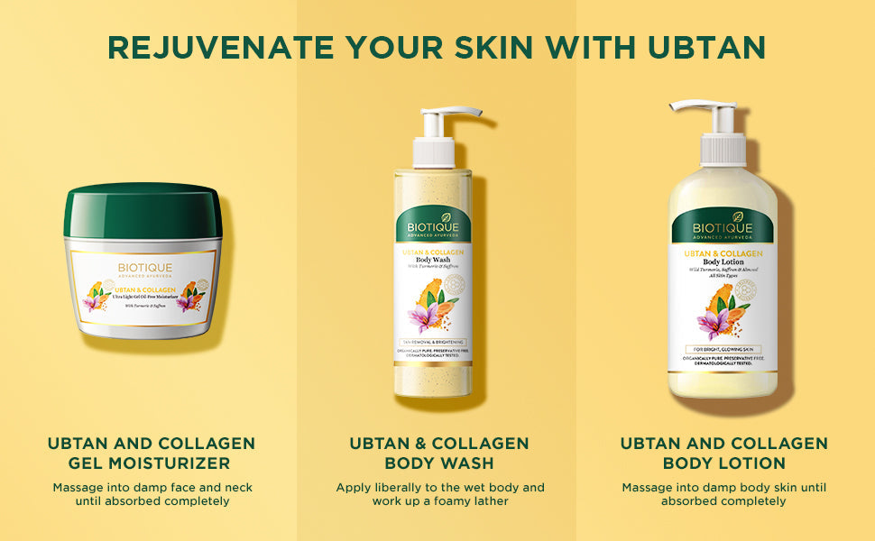 Biotique Ubtan & Collagen Body Wash, 200ml - Image 6 - Buy from Indicrest