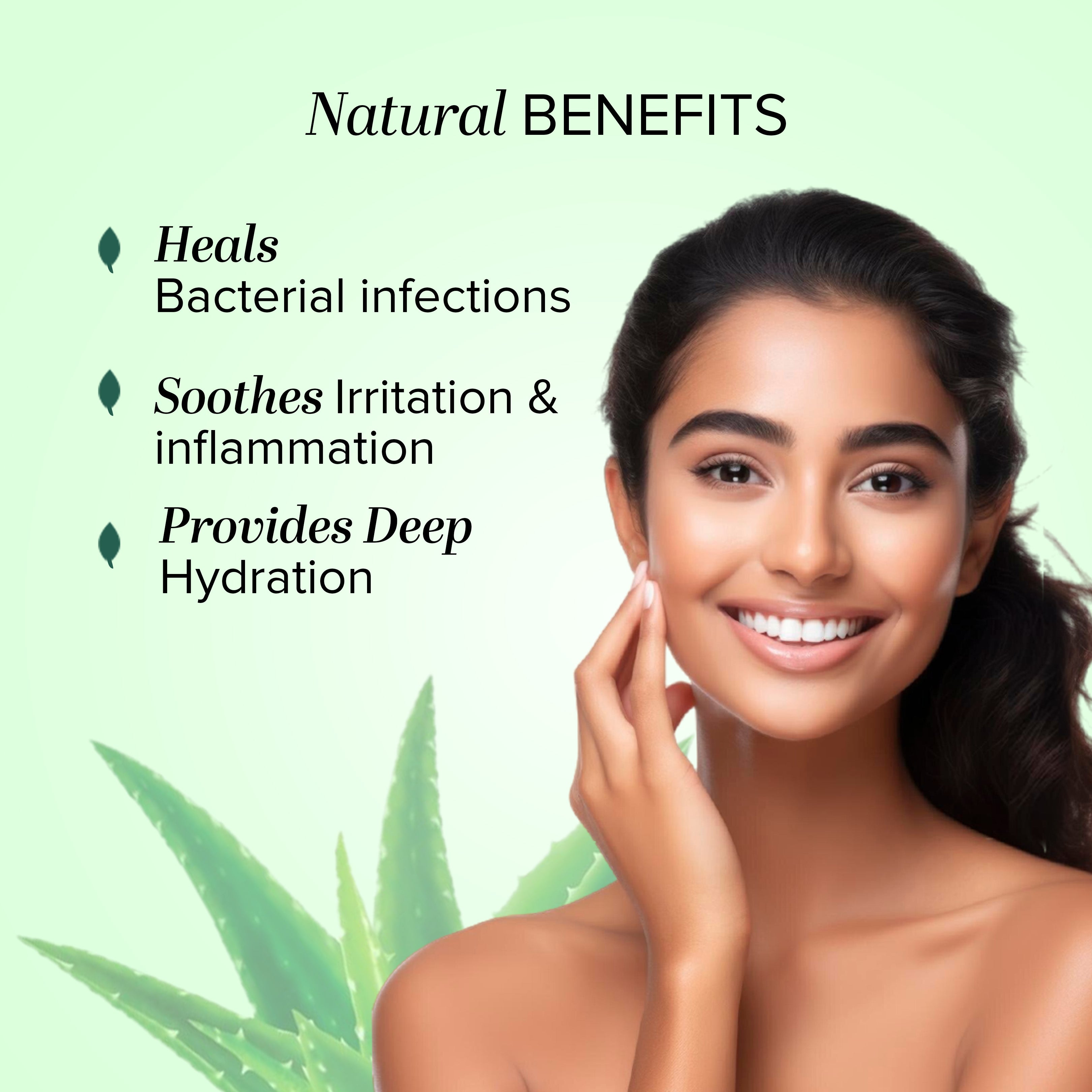 Khadi Natural Aloevera Gel with Liqorice & Cucumber Extracts - 200gm - Image 2 - Buy from Indicrest