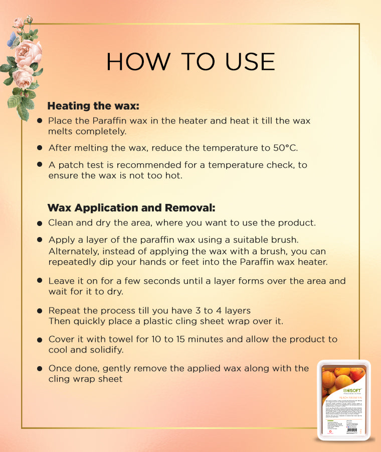 Biosoft PEACH PARAFFIN WAX - Image 4 - Buy from Indicrest