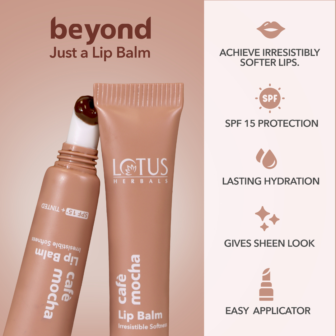 Lotus Herbals Cafe Mocha Lip Balm, 10g