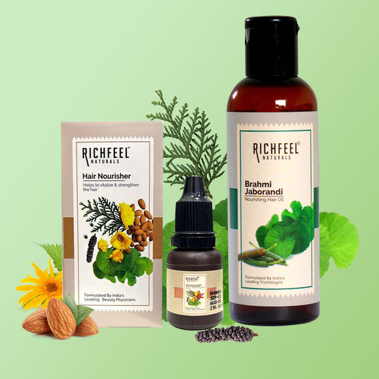Richfeell Brahmi hair oil 80ml With Hair Nourisher 10ml - Buy from Indicrest