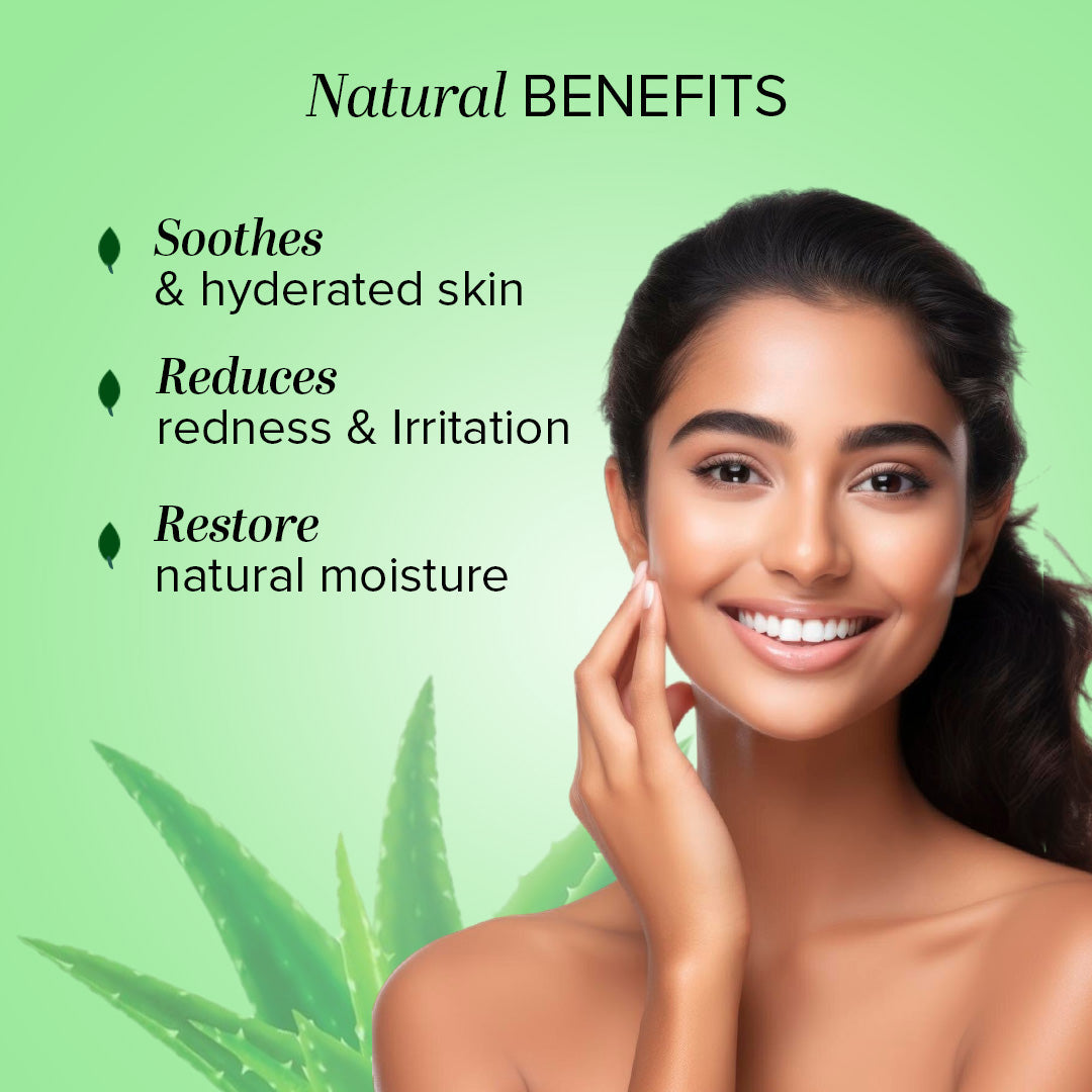 Khadi Natural Aloe vera - green gel Combo Pack Of 2 – 100gm Each Sale - Image 2 - Buy from Indicrest