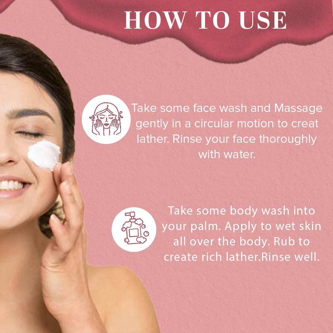 Khadi Natural Aloe Vera with Scrub Face Wash (SLS & Paraben Free) & Rose & Honey Body Wash – Combo Pack of 2 - 210ml Each - Image 4 - Buy from Indicrest