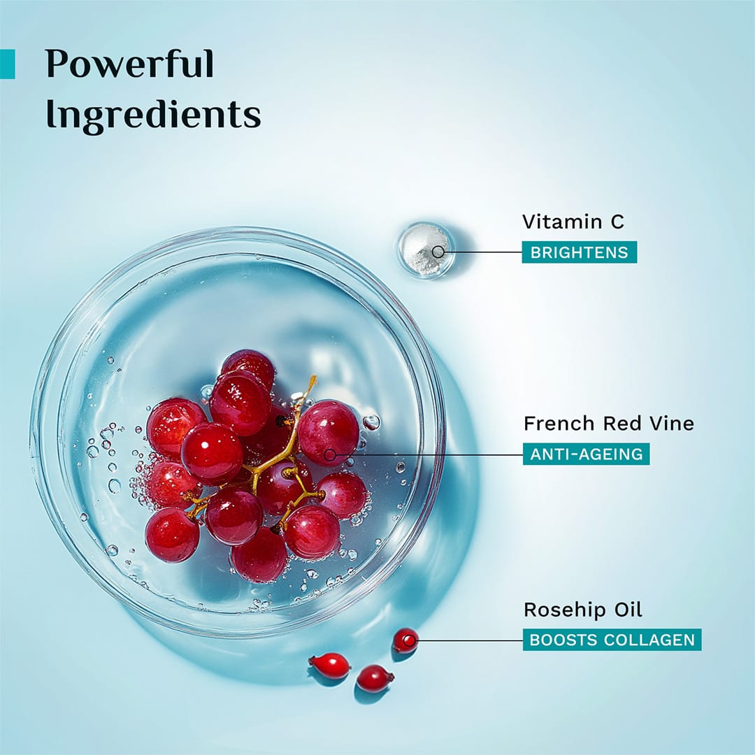 Pilgrim Red Vine Youthful Glow Moisturizer with Vitamin C, 50g - Image 4 - Buy from Indicrest