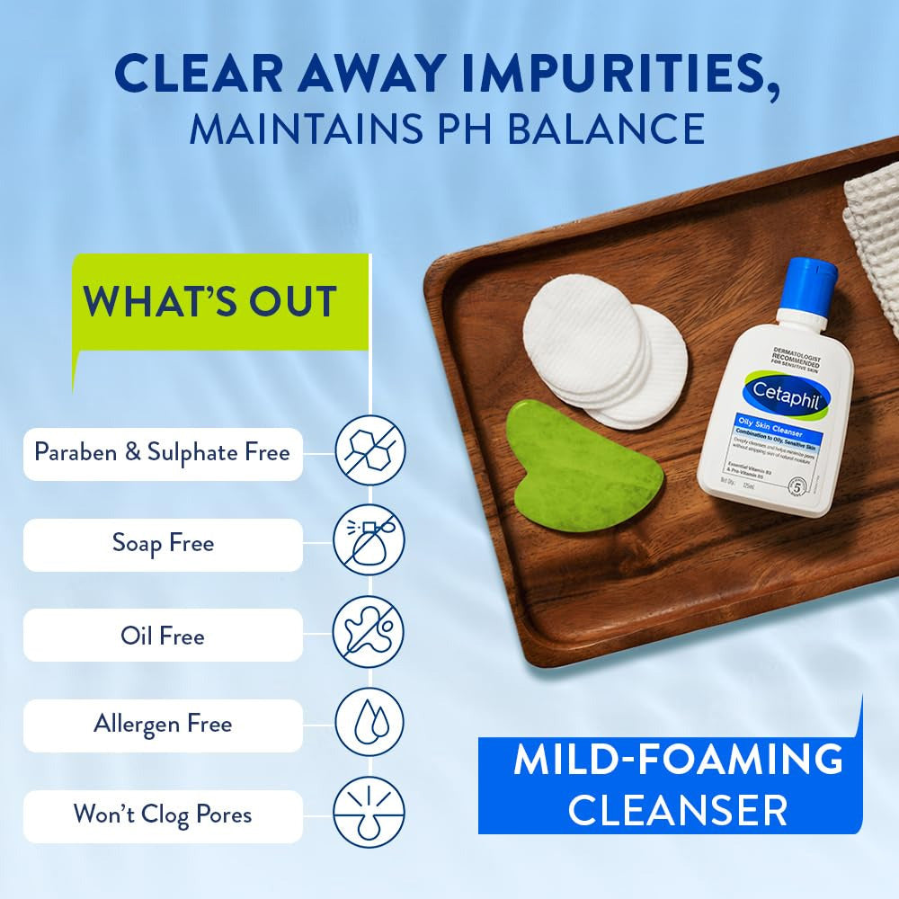 Cetaphil Oily Skin Cleanser, 125ml Buy at Indicrest Image 2