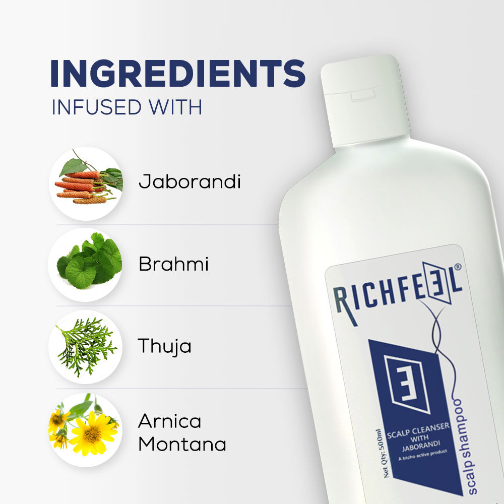 Richfeell Scalp Cleanser With Jaborandi 500 Ml - Image 4 - Buy from Indicrest