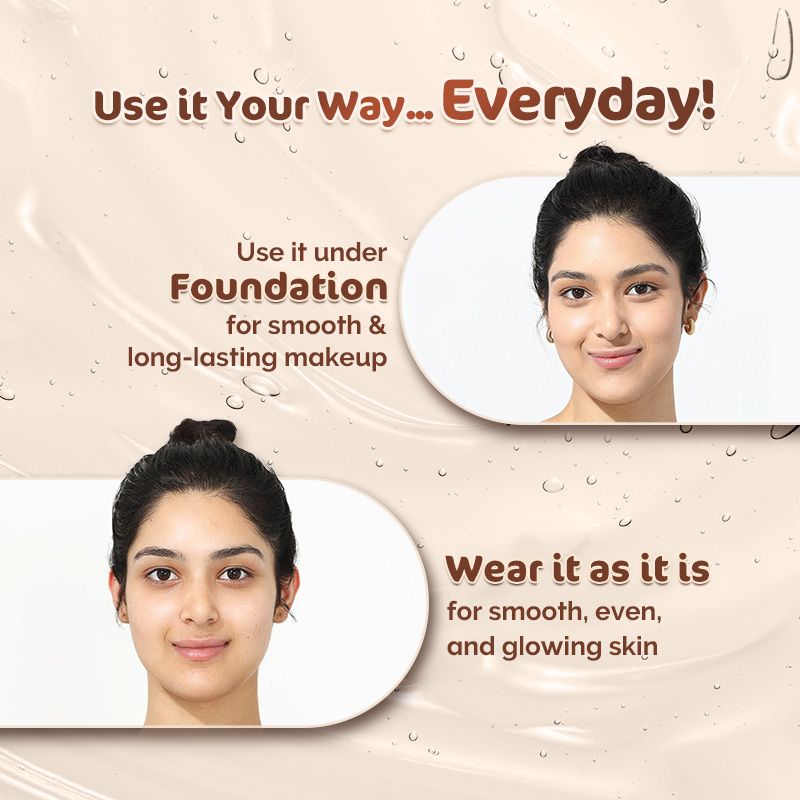 Mamaearth Glow Pore Blurring Primer with Vitamin C & Turmeric, 25g - Image 5 - Buy from Indicrest