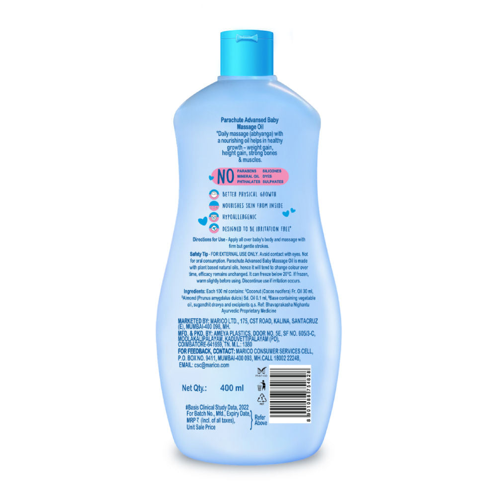 Parachute Advansed Baby Massage Oil, 400ml