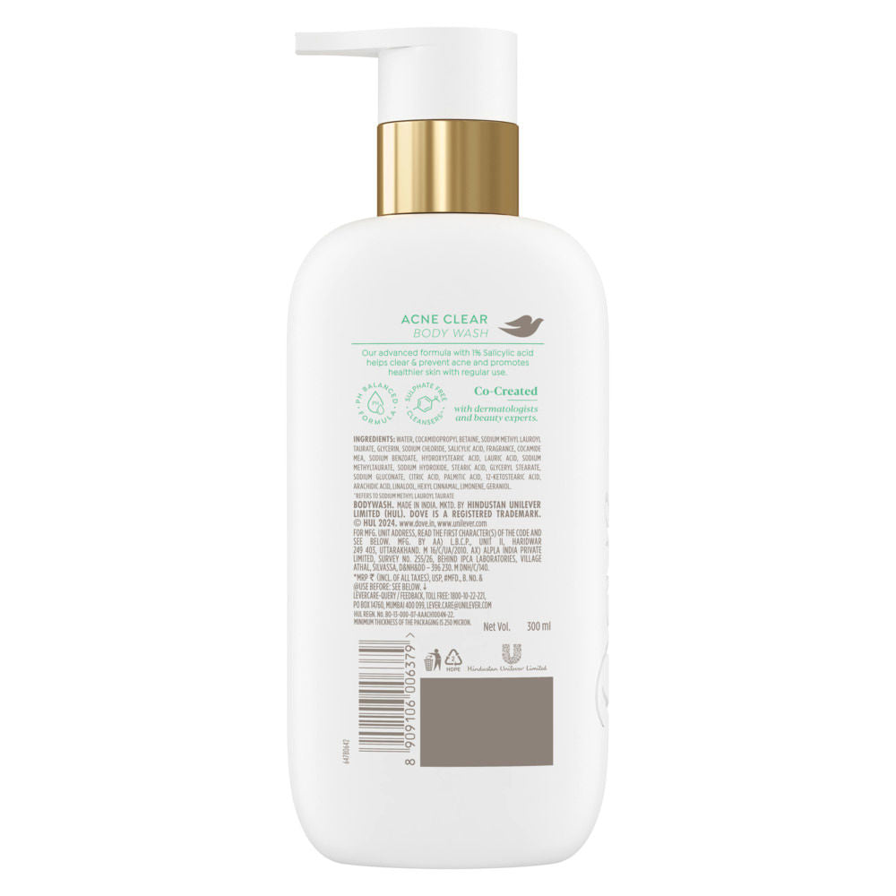 Dove Acne Clear Serum Body Wash with 1% Clearing Serum + Salicylic Acid, 300ml Buy at Indicrest Image 10
