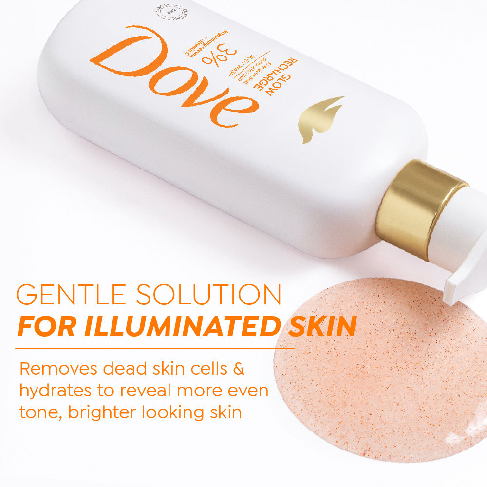 Dove Glow Recharge Exfoliating Serum Body Wash with 3% Brightening Serum + Vitamin C, 300ml Buy at Indicrest Image 5