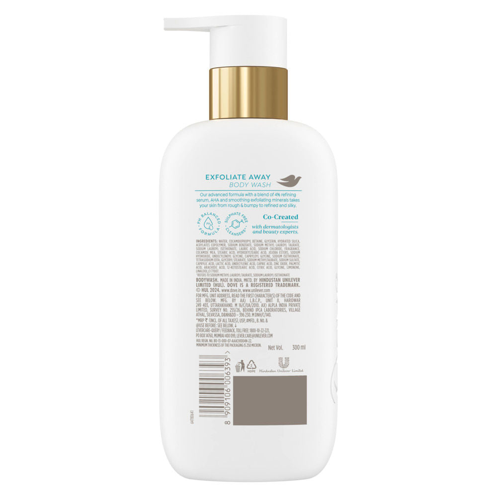 Dove Exfoliate Away Serum Body Wash with 4% Refining Serum + AHA, 300ml Buy at Indicrest Image 10