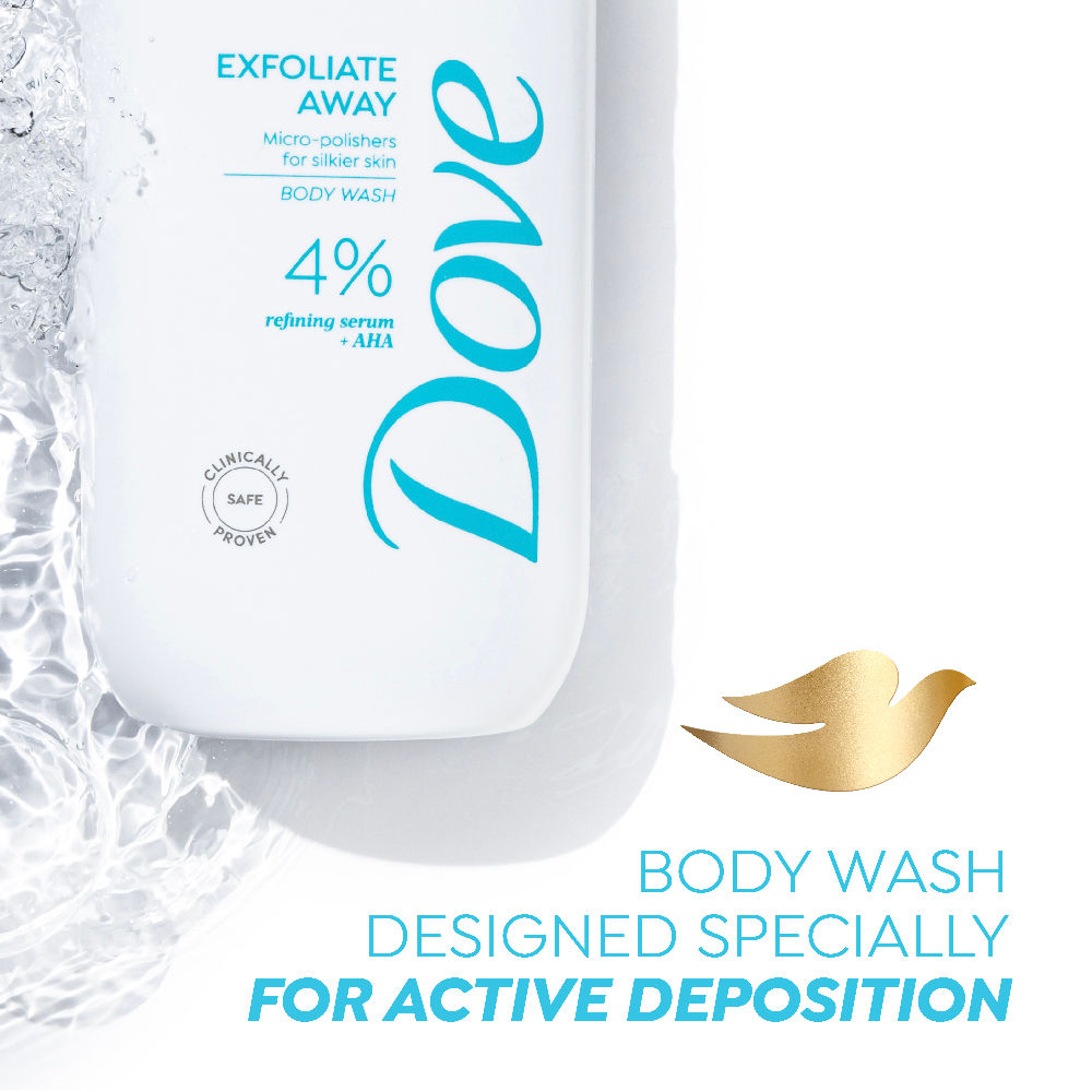 Dove Exfoliate Away Serum Body Wash with 4% Refining Serum + AHA, 300ml Buy at Indicrest Image 6