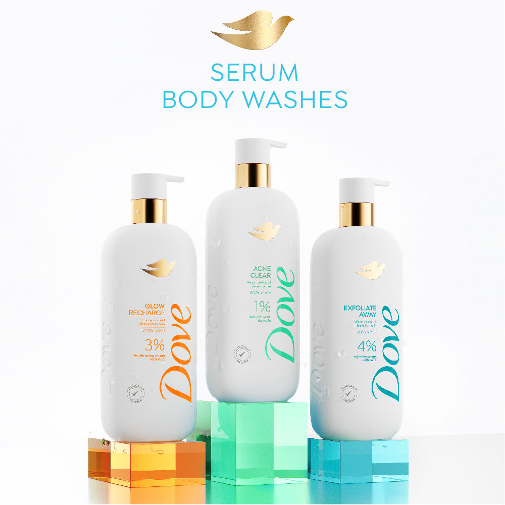 Dove Exfoliate Away Serum Body Wash with 4% Refining Serum + AHA, 300ml Buy at Indicrest Image 8