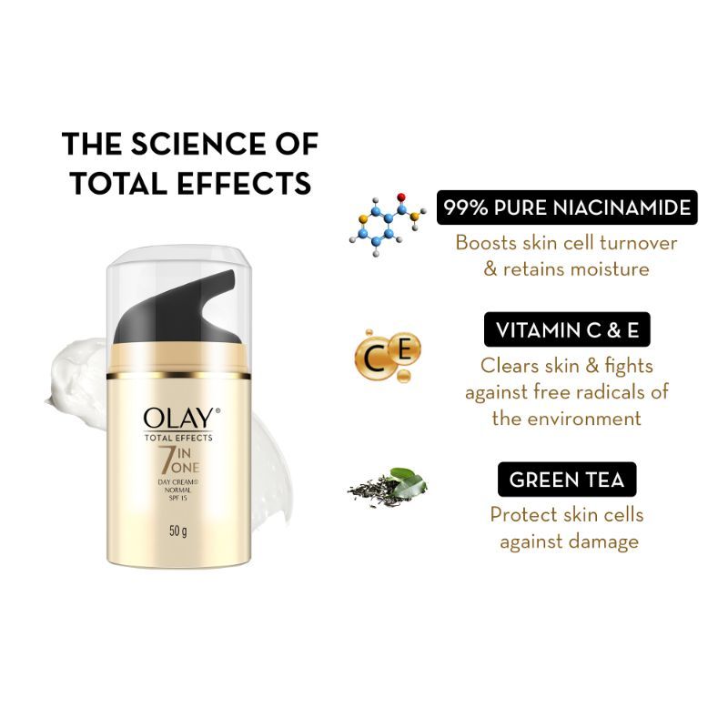 Olay Total Effects Gift Pack - Day Cream & Cleanser, Fights 7 Signs of Ageing With Niacimide, 150g Buy at Indicrest Image 5