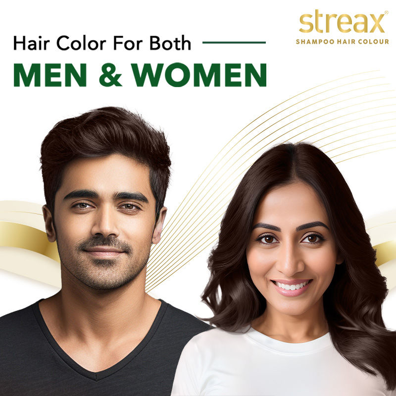 Streax Insta Shampoo Hair Colour - Dark Brown, 200ml Buy at Indicrest Image 3