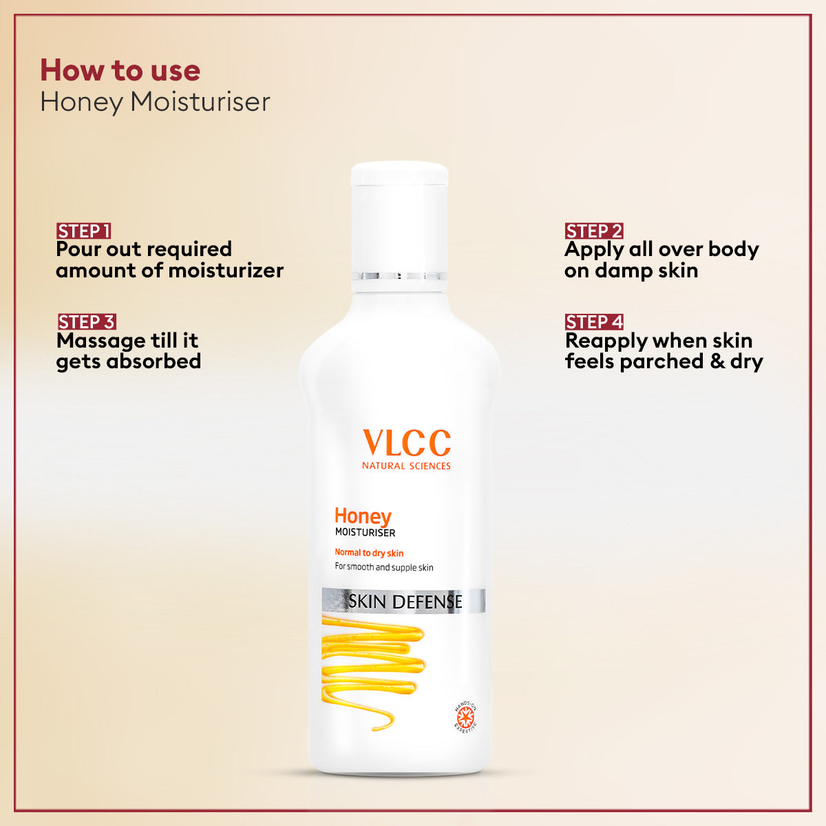 VLCC Honey Moisturiser and Gold Facial kit for Sensitive Skin Combo - Image 4 - Buy from Indicrest