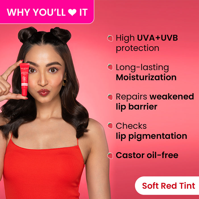 Dot & Key Ceramide + Peptide Lip Balm SPF 50 PA+++, Red Romance