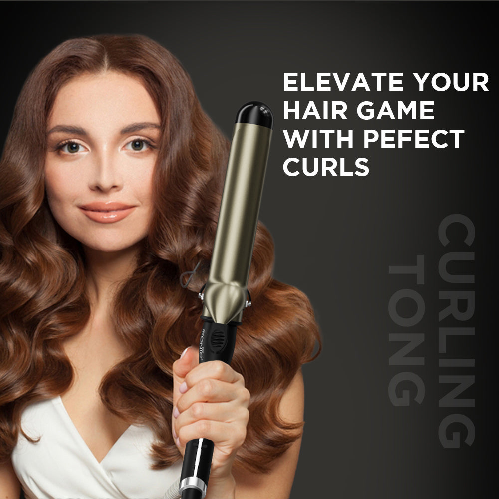 Ikonic Professional Curling Tong Hair Curler, Size 32