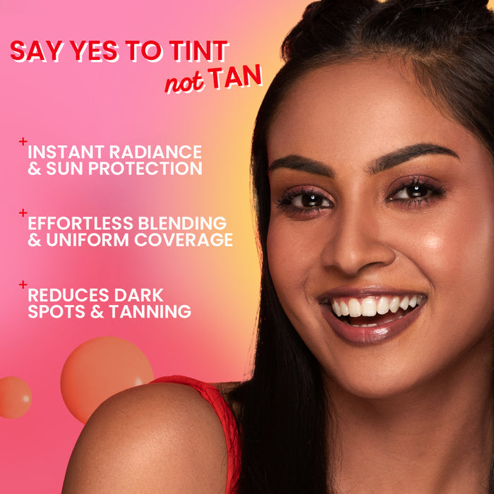 Dot & Key Strawberry Dew Tinted Sunscreen SPF 50+ PA++++, Caramel Deep