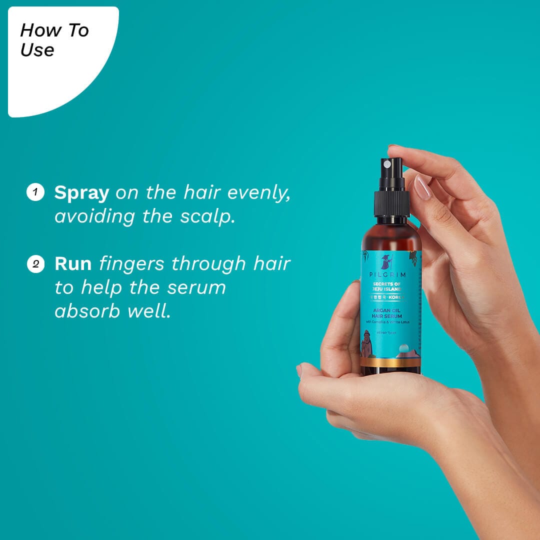 Pilgrim Pilgrim Argan Oil Hair Serum with Camellia & White Lotus, 100ml - Image 5 - Buy from Indicrest