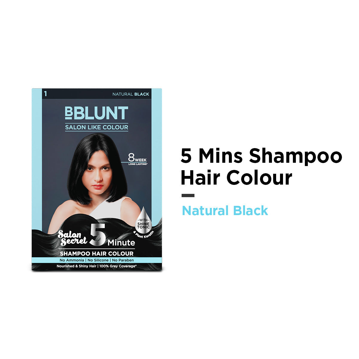 Bblunt Chocolate Dark Brown 5 Minute Shampoo Hair Colour, 20ml X 5, Natural Black - Image 2 - Buy from Indicrest