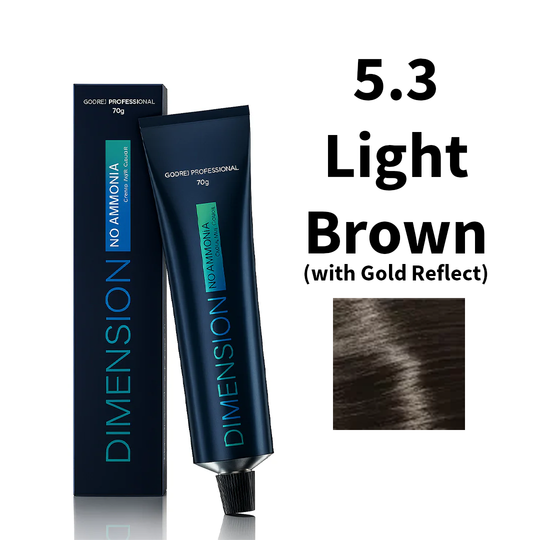 Godrej Professional Dimension No Ammonia Cream Hair Colour Gold Reflects 5.3 - Light Brown (with Gold Reflect) 70g Buy at Indicrest