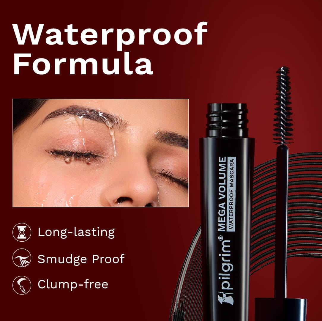 Pilgrim Mega Volume Waterproof Mascara, 5ml - Image 5 - Buy from Indicrest