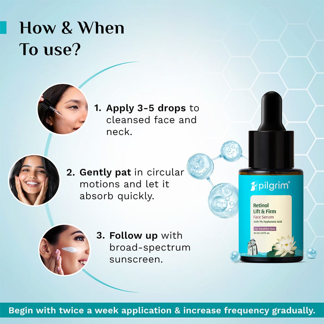 Pilgrim Retinol & Hyaluronic Acid Lift & Firm Serum, 30ml - Image 6 - Buy from Indicrest