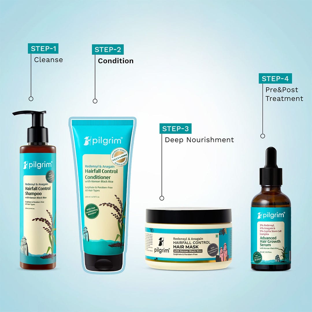 Pilgrim Redensyl & Anagain Hairfall Control Conditioner, 200ml - Image 5 - Buy from Indicrest