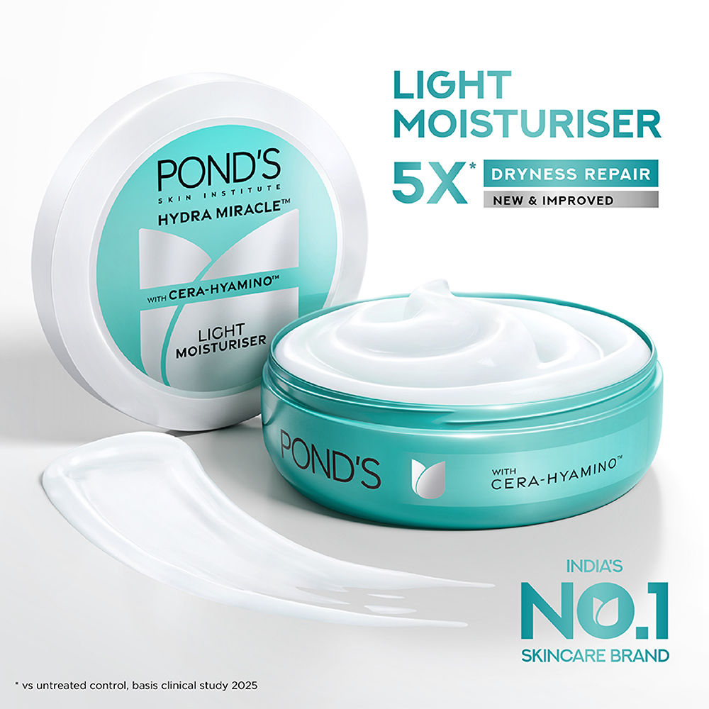 Pond’s Light Moisturiser Non-Oily Fresh Feel With Vitamin E + Glycerine, 300ml Buy at Indicrest Image 2