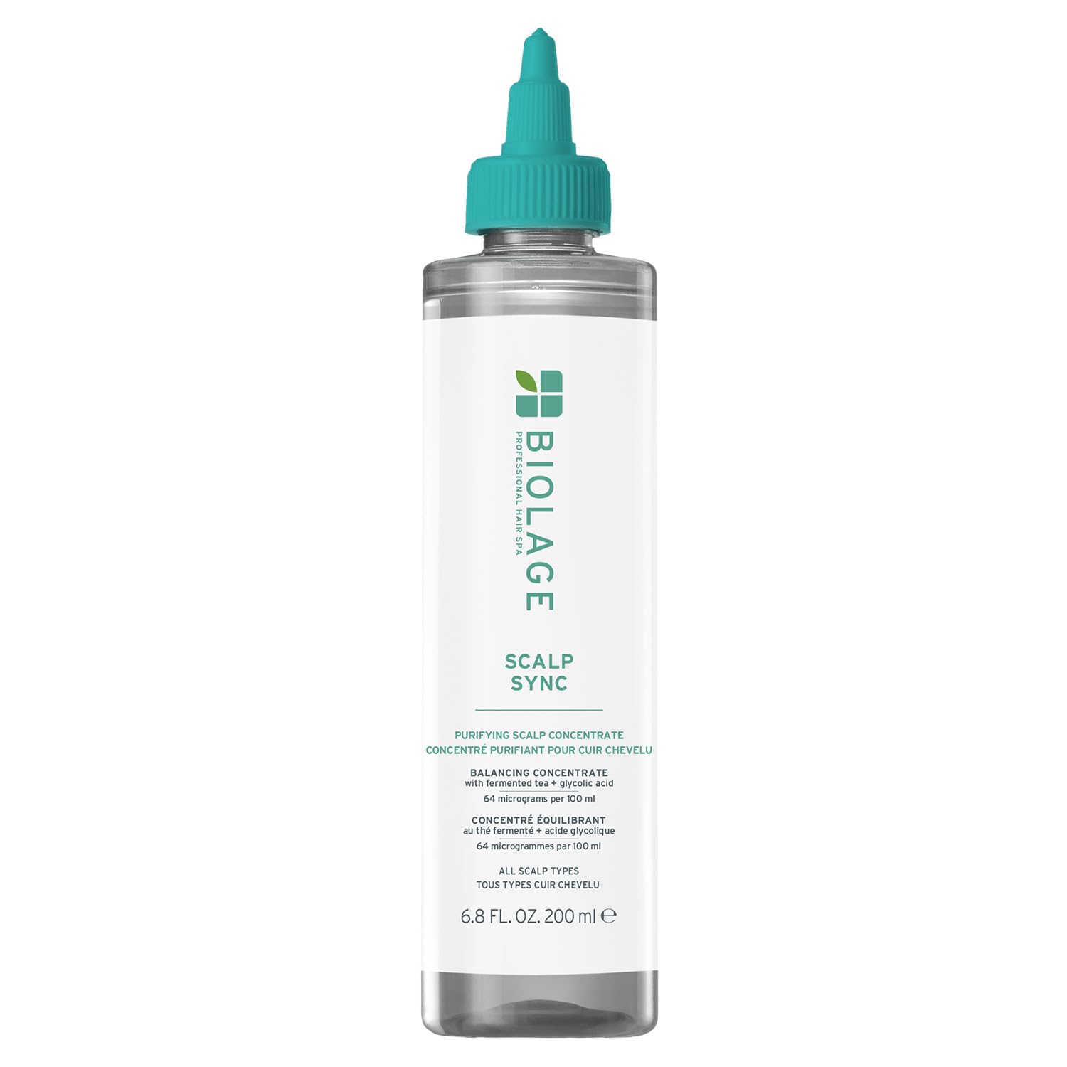 Biolage ScalpSync Concentrate –Scalp Exfoliating & Purifying Treatment, Clarifies Build-Up & Balances Scalp for upto 72hrs-With Fermented Tea Blend & Glycolic Acid, 200ml - Buy from Indicrest