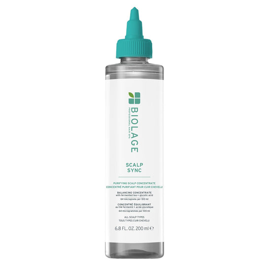 Biolage ScalpSync Concentrate –Scalp Exfoliating & Purifying Treatment, Clarifies Build-Up & Balances Scalp for upto 72hrs-With Fermented Tea Blend & Glycolic Acid, 200ml - Buy from Indicrest