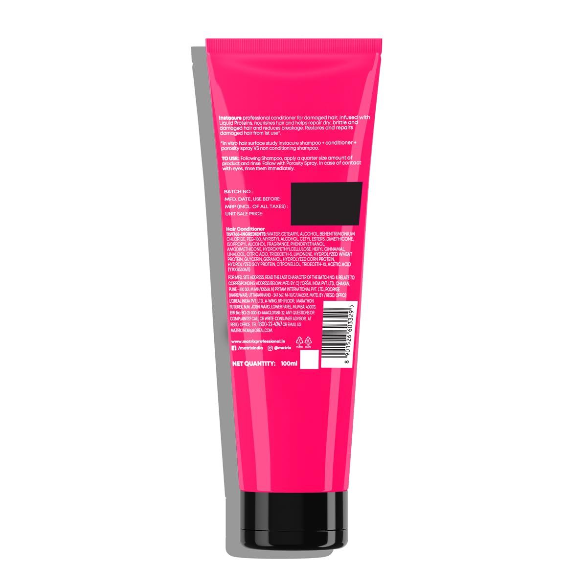 Matrix InstaCure Professional Liquid Protein Conditioner, for Damaged Hair | Reduced Split Ends, Breakage, Knotting | For All Hair Types | Paraben Free - Image 9 - Buy from Indicrest
