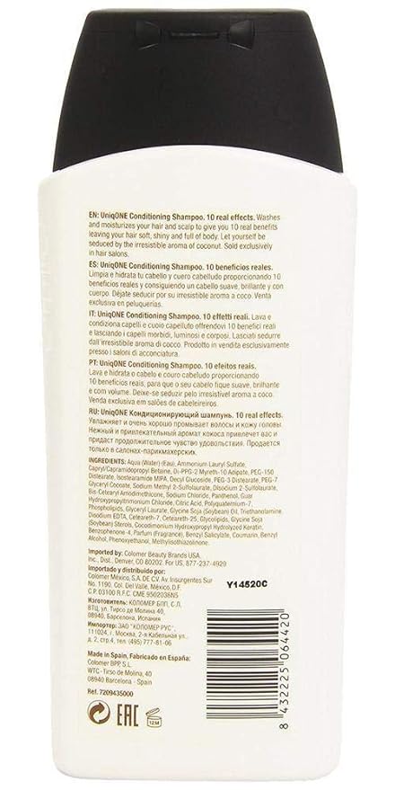 Revlon Uniqone All In One Coconut Shampoo and Conditioner, 300ml - Image 3 - Buy from Indicrest