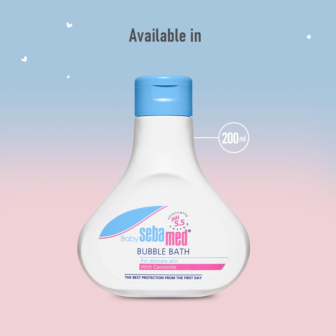 Sebamed Baby Bubble Bath|pH 5.5|With Chamomile|Soap Free|No Tears, 200ml Buy at Indicrest Image 6