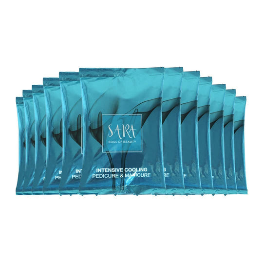 Sara Intensive Cooling Pedicure Manicure Kit Hand and foot care kit, Soft hand and feet formula, All Skin Types, Perfect For Men and Women, 12 X 50g - Buy from Indicrest