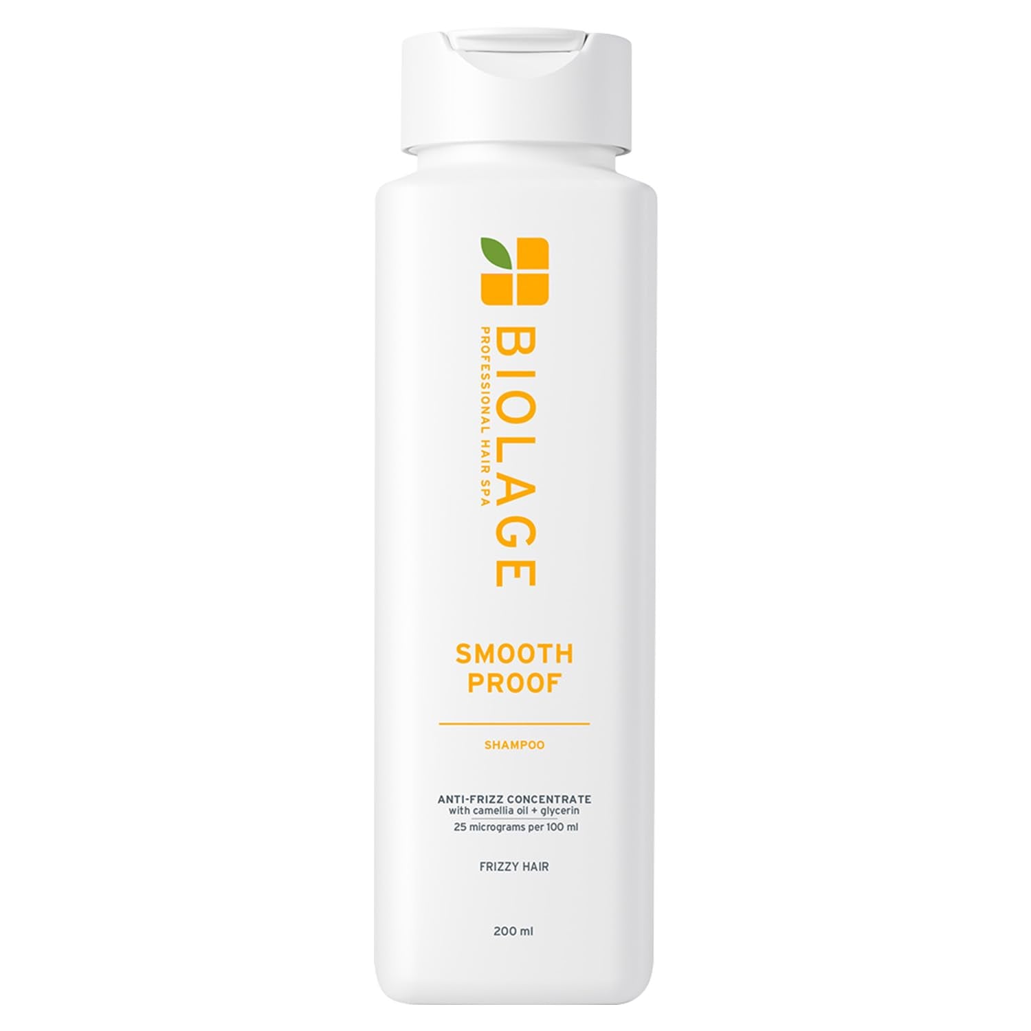 Biolage Professional Smoothproof Shampoo, 200ml + Serum 100ml Combo For Frizzy Hair Infused With Camellia Flower & Avocado