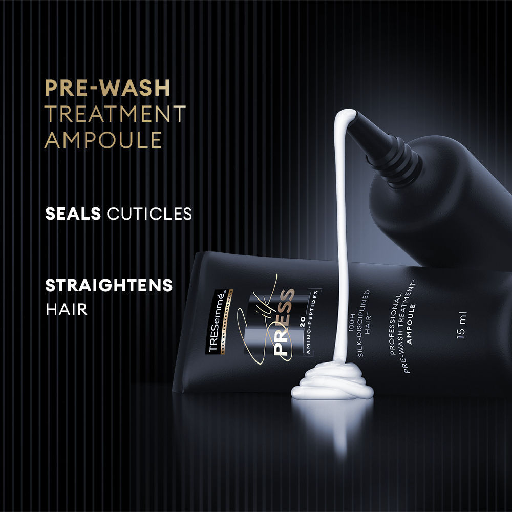 TRESemme Silk Press Shampoo, 375ml + Ampoule, 15ml Combo Buy at Indicrest Image 6